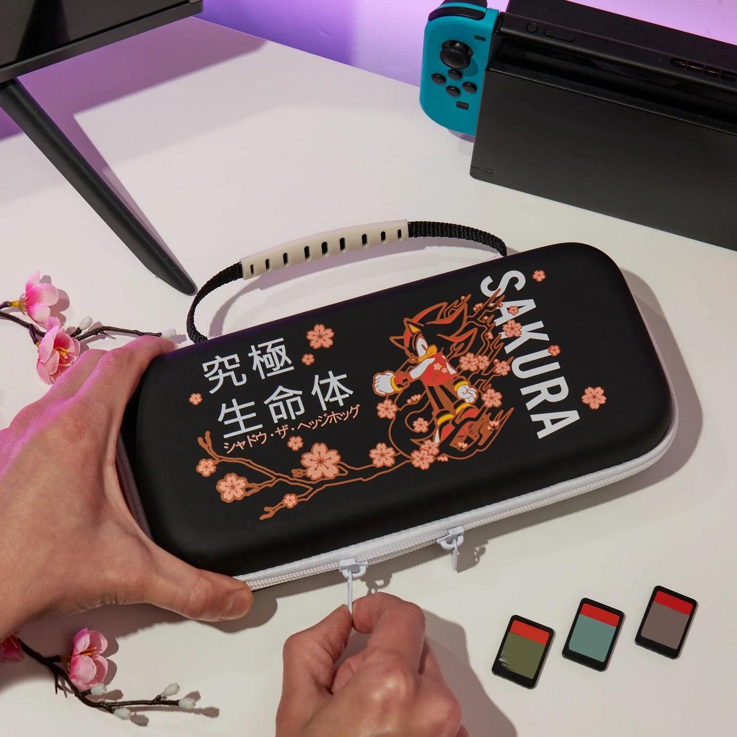 Etui pour Nintendo Switch Sonic le Hérisson - Shadow le Hérisson "Sakura"