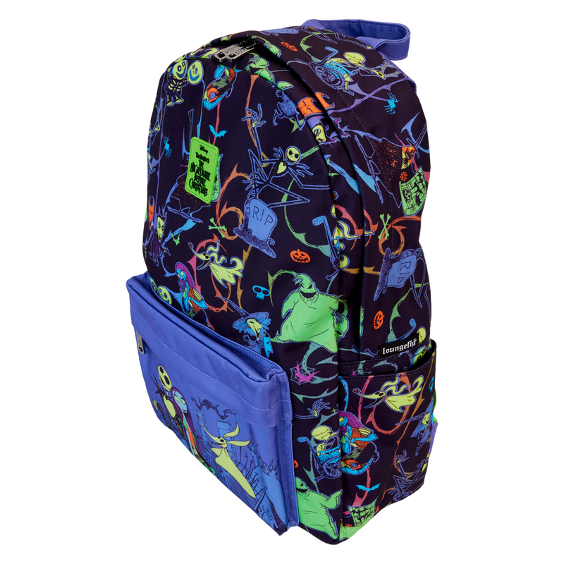 nightmare-before-christmas-neon-glow-all-over-print-nylon-full-size-backpack