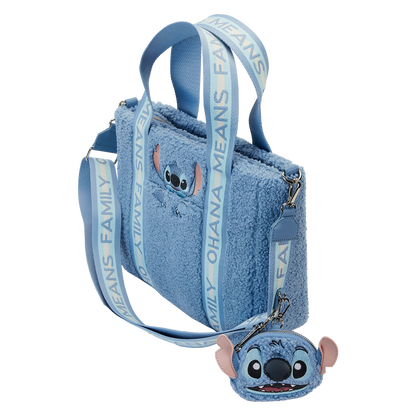Tote Bag avec Porte Monnaie Lilo et Stitch - Stitch "Sherpa"