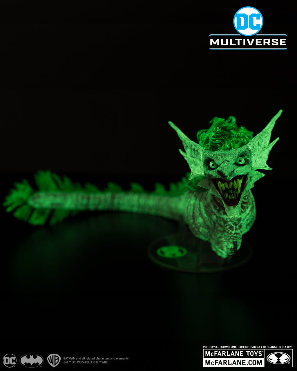 the joker dragon dark nights metal glow in the dark edition gold label mcfarlane toys