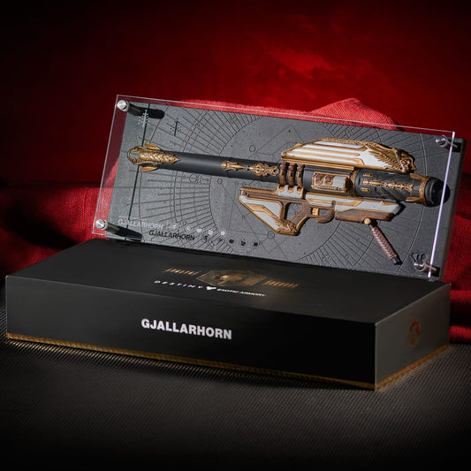 Plaque Réplique Destiny Exotic Armory Collection "Gjallarhorn"