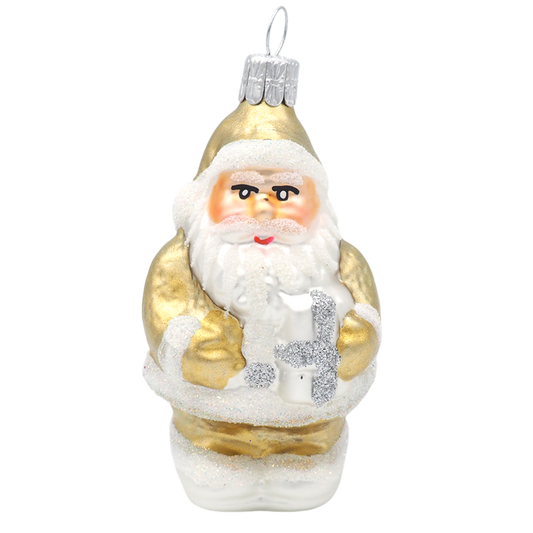 Boule de Noël Père Noël Or