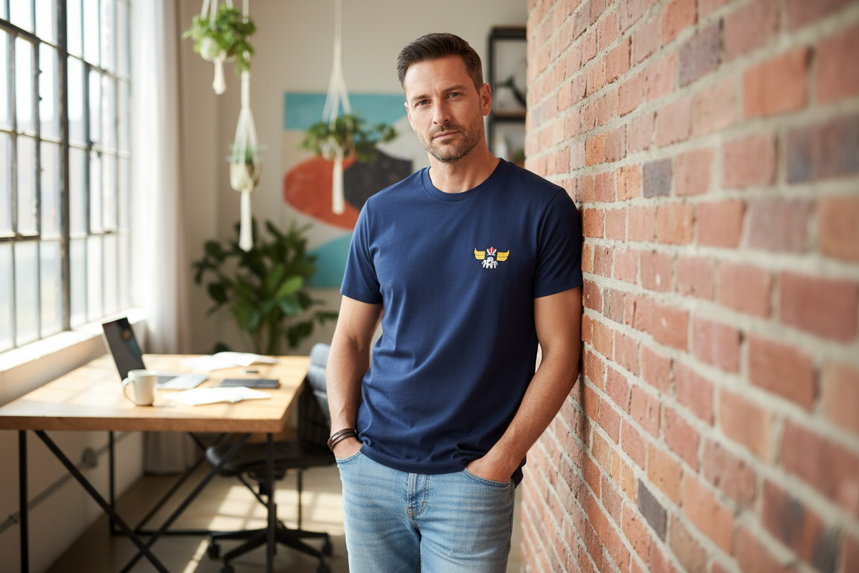 T-shirt brodé - Goldorak - t-shirt brodé Juste un T-shirt