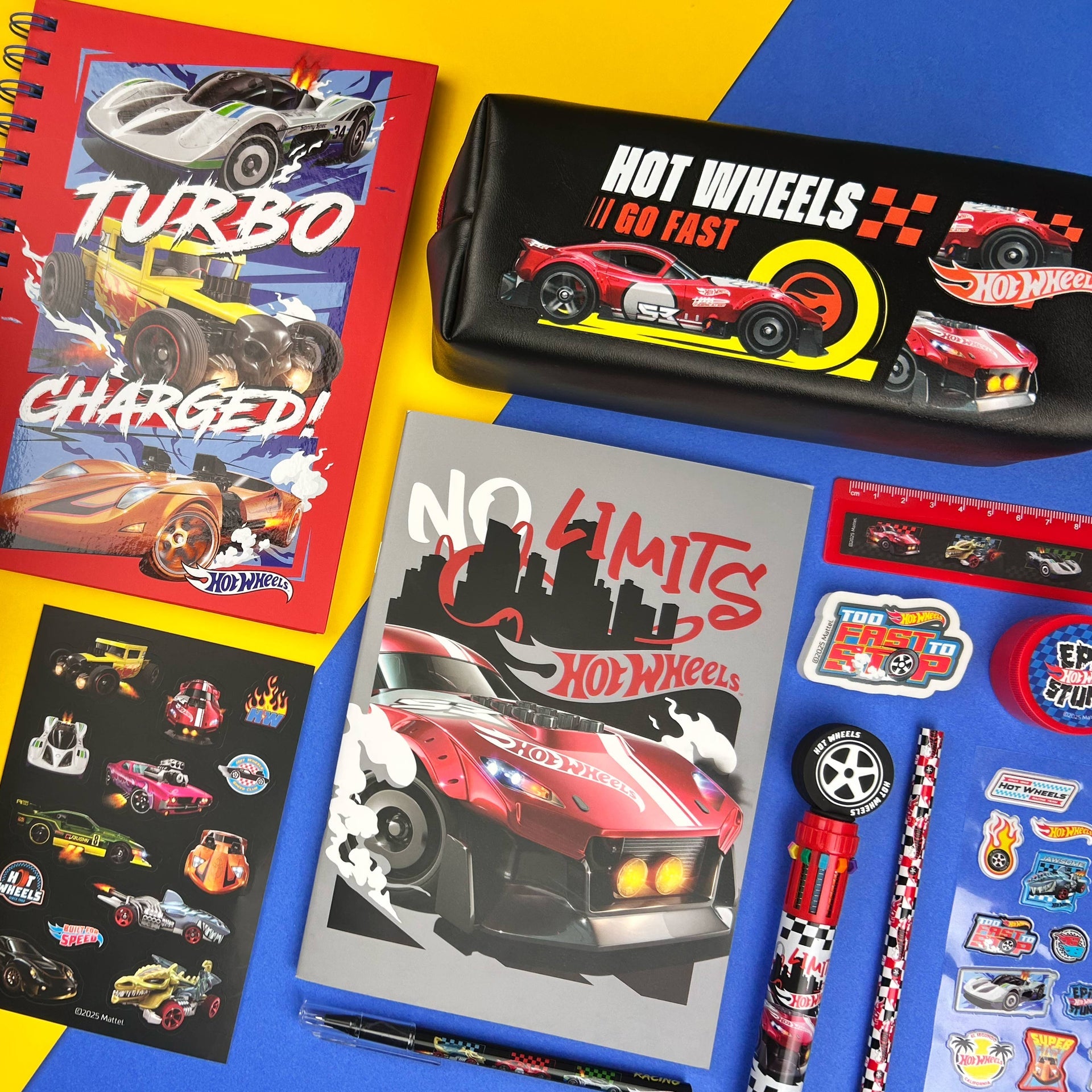 Ensemble de – papeterie Super Hot Wheels | Blueprint Collections – vue 6