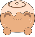 Cinnamon Bun Slimecicle Stickie (6in)