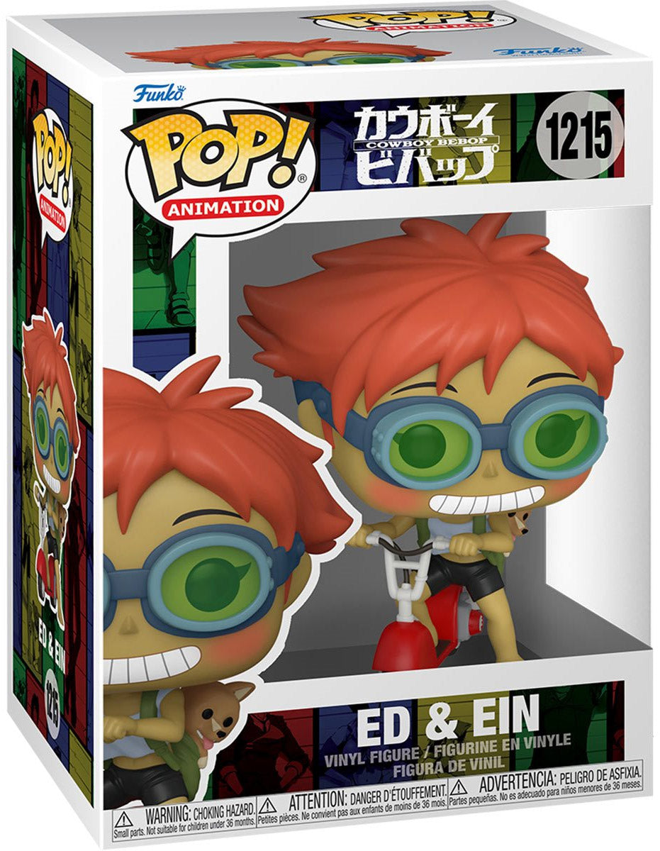 Funko Edward sur Scooter avec Ein – Cowboy Bebop