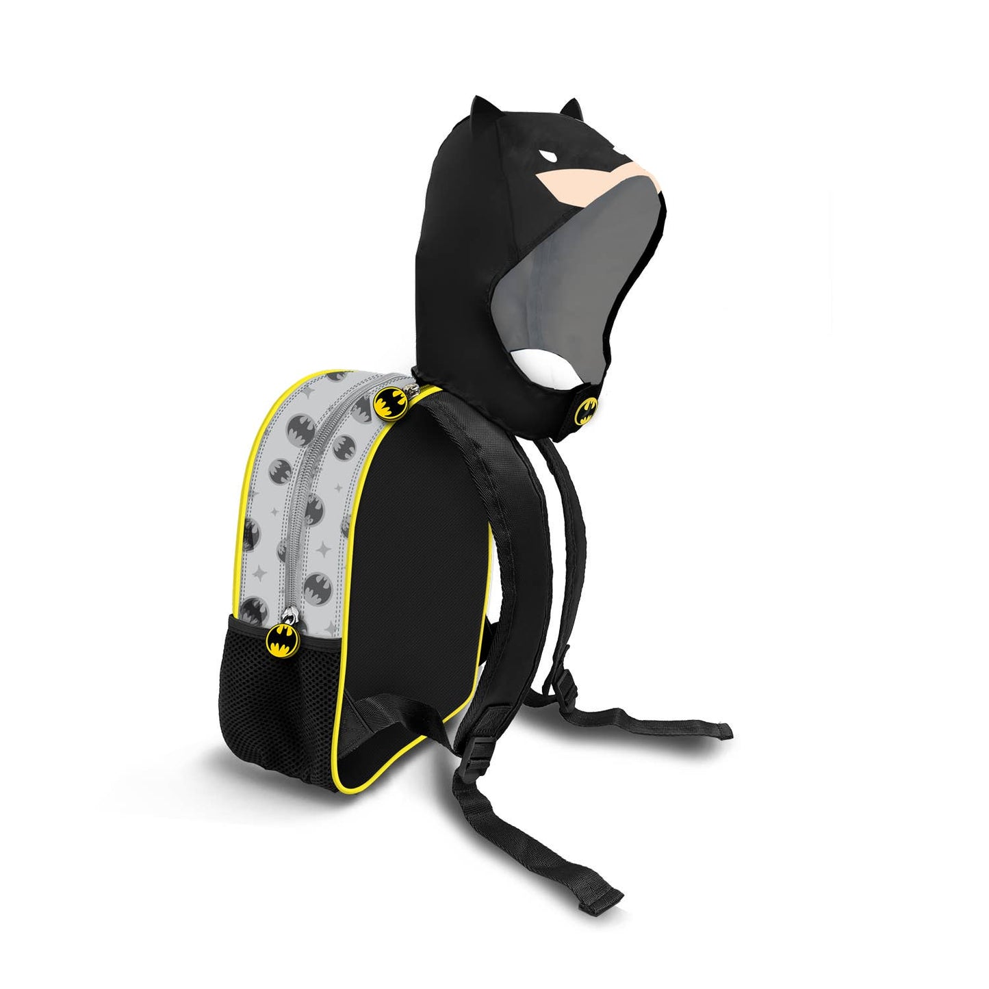 DC Comics Batman Chibi-Sac à dos à Capuche Hood, Gris