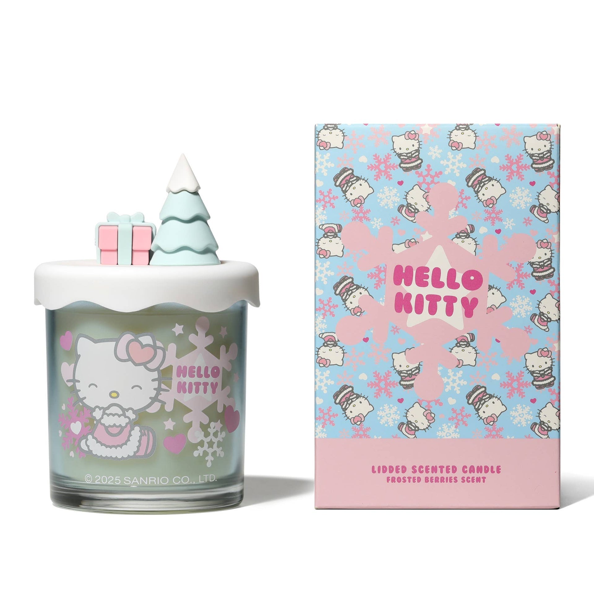 Bougie parfumée Hello Kitty Seasons, Baies Givrées, Couvercle 3D