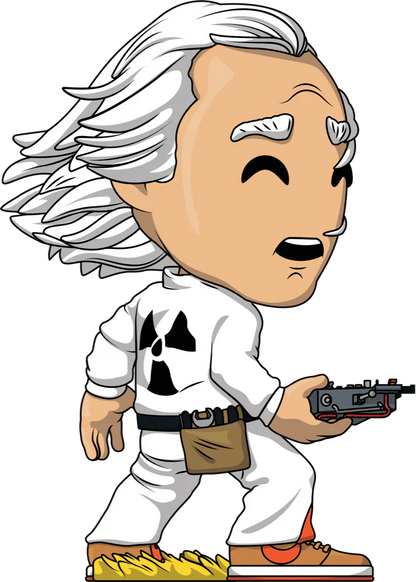 retour vers le futur vinyl figurine doc emmett brown youtooz