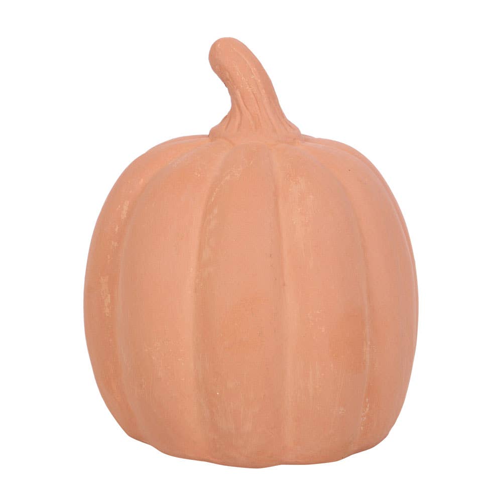 Citrouille d'Halloween en terre cuite 12,5 cm