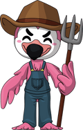 Farmer Flamingo