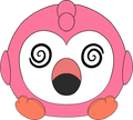 Dizzy Flamingo Stickie (6in)
