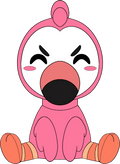 Flamingo Sit Plush (1ft)