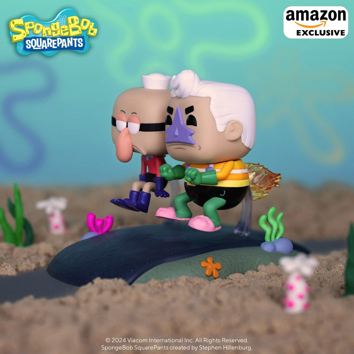 pop ride mermaidman and barnacleboy with the invisible boatmobile 126