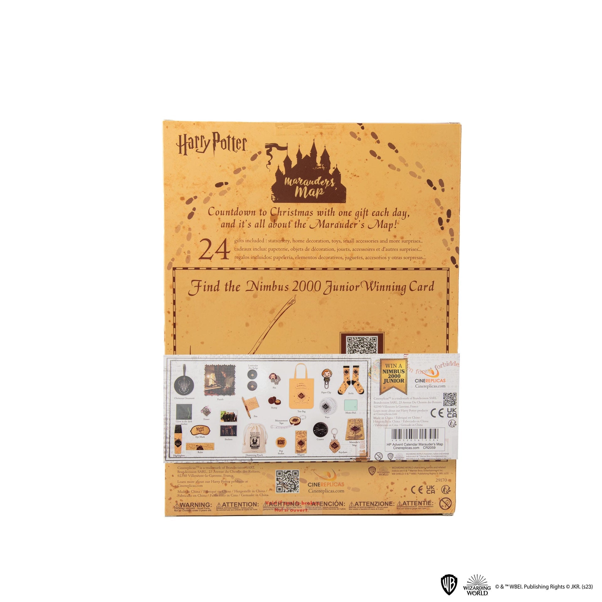 Calendrier de l'avent Harry Potter - Carte du Maraudeur