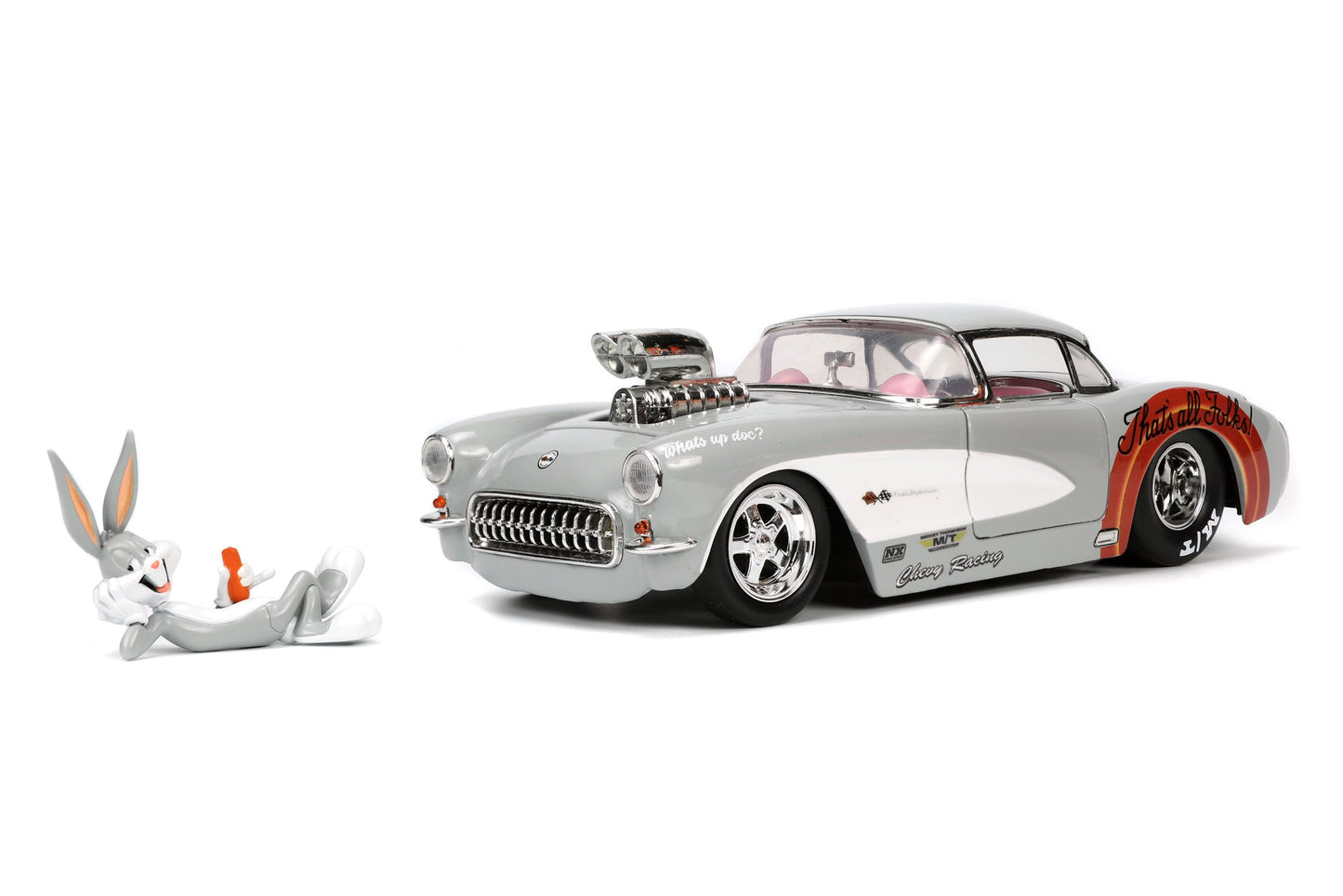 looney tunes 1967 chevy corvette 1 24 jada toys