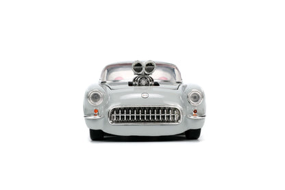 looney tunes 1967 chevy corvette 1 24 jada toys
