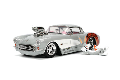 looney tunes 1967 chevy corvette 1 24 jada toys