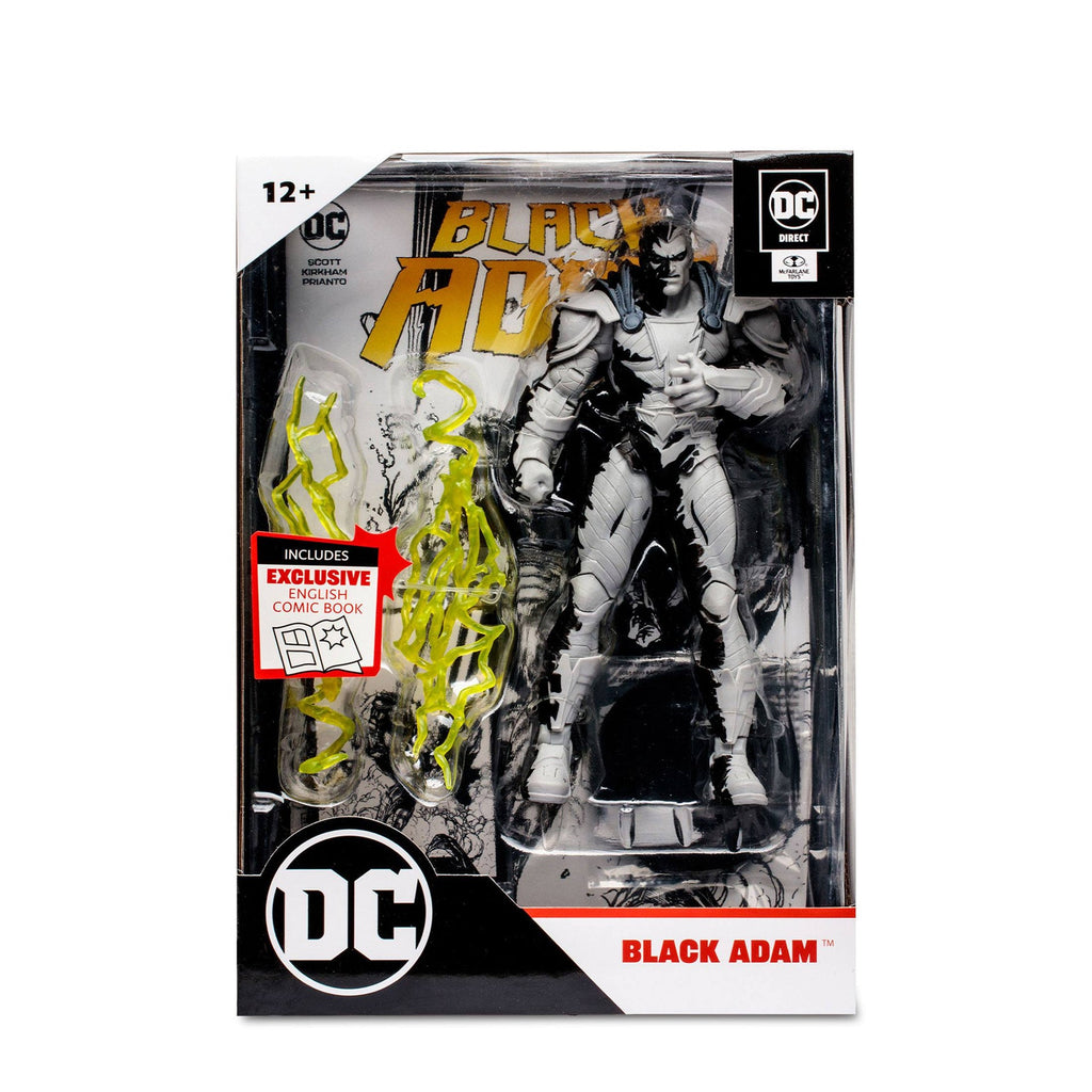 Black Adam avec Comic Black Adam (Line Art Variant)