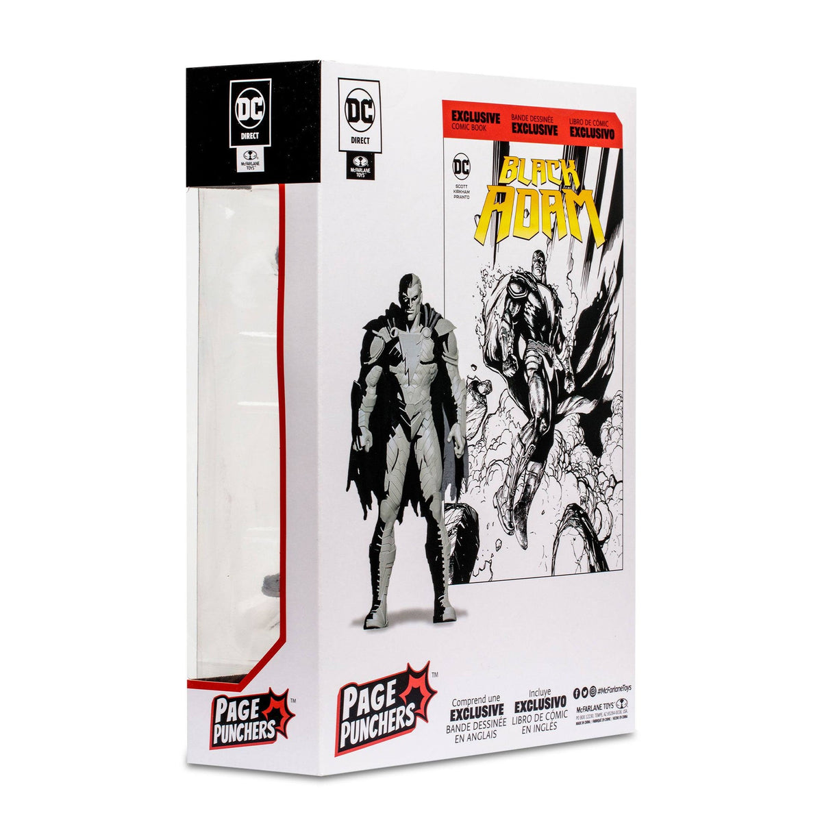 Black Adam avec Comic Black Adam (Line Art Variant)