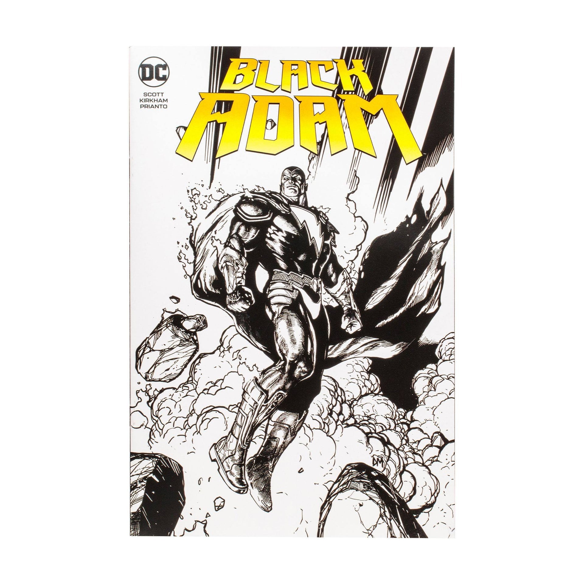 Black Adam avec Comic Black Adam (Line Art Variant)