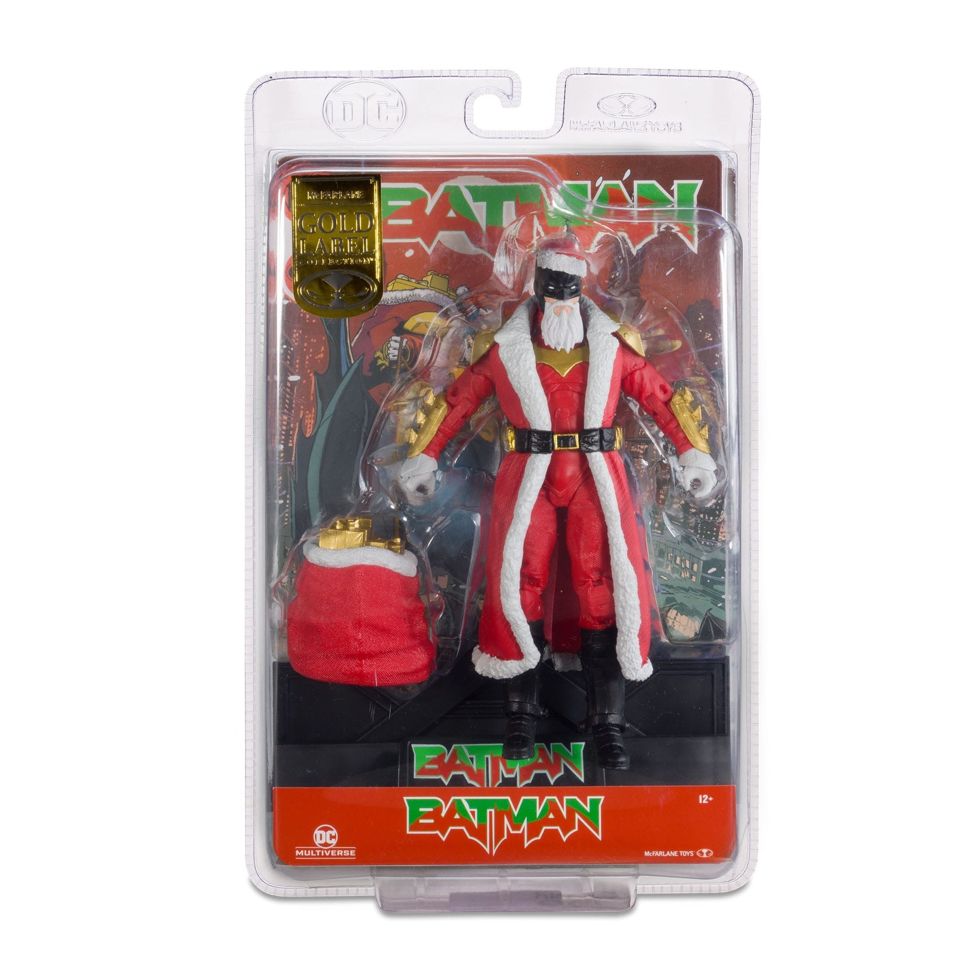 batman santa red gold label mcfarlane toys