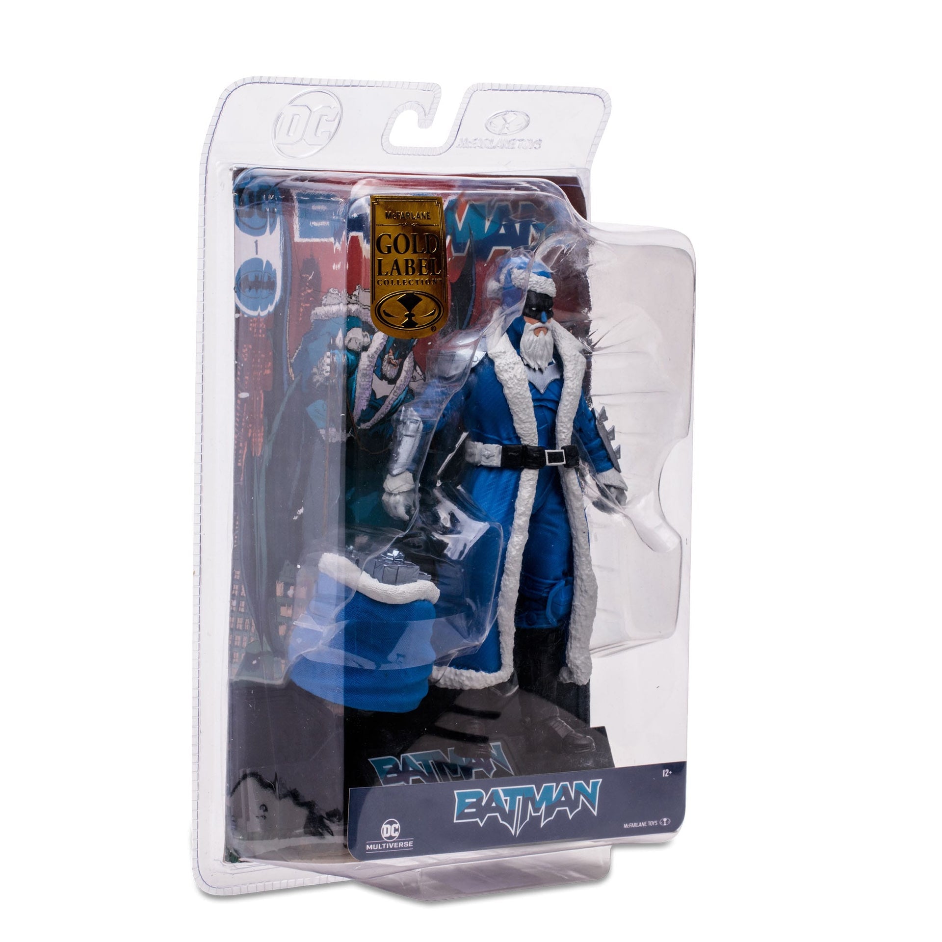 batman santa blue gold label mcfarlane toys