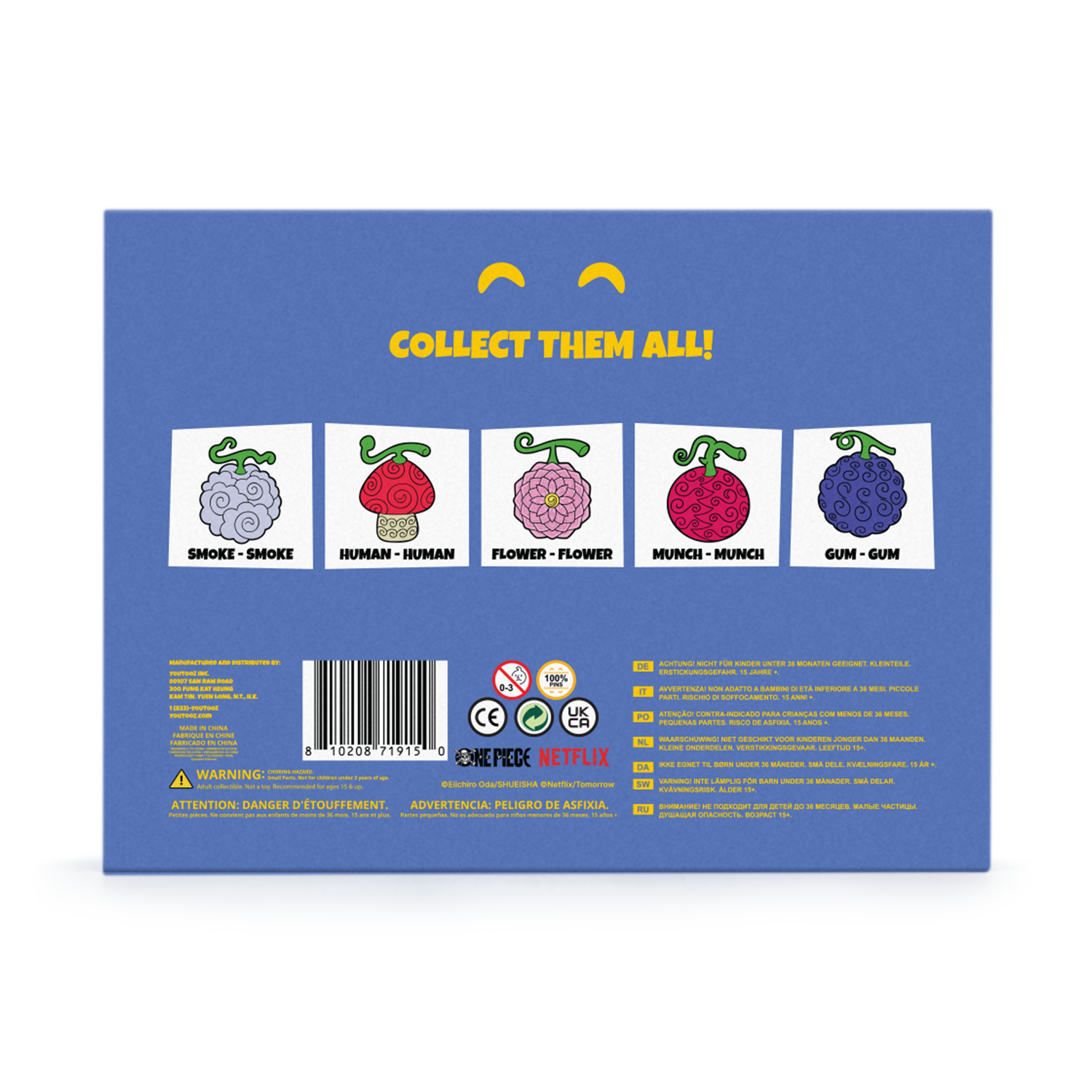 One Piece Pin Set