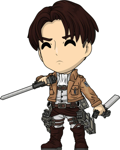 attack on titan vinyl figurine levi youtooz