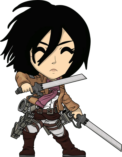 attack on titan vinyl figurine mikasa youtooz