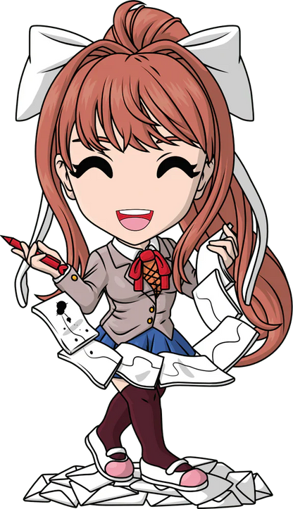 doki doki literature club vinyl figurine monika youtooz