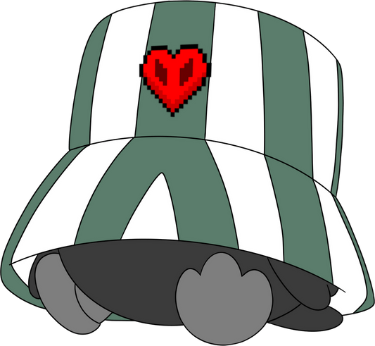 Ph1LzA Crow Hat Stickie (6in)