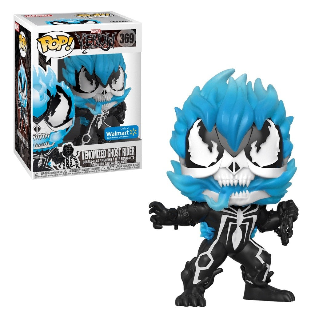 pop venomized ghost rider blue glow 369