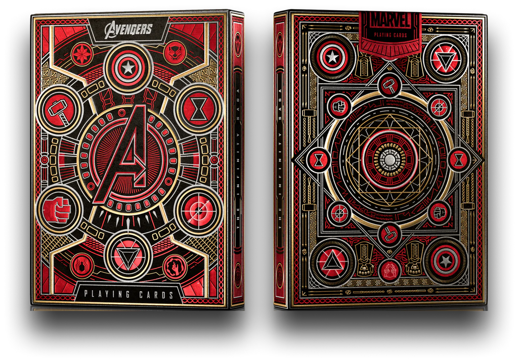 avengers red edition playing cards theory11