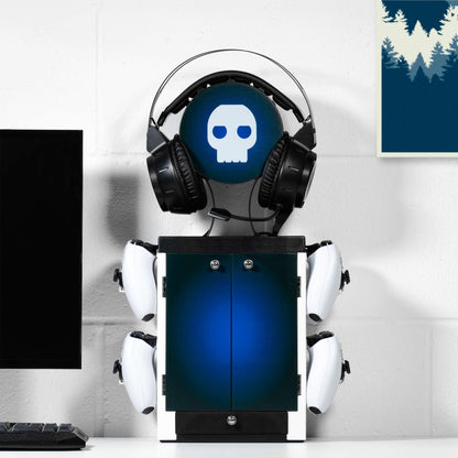 Casier Gaming Inspiration PS5 - Bleu et Blanc