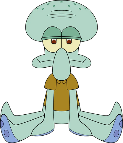 squidward sit plush youtooz