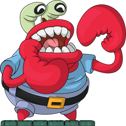 bob leponge vinyl figurine choking mr krabs youtooz