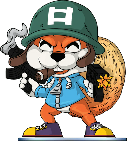 conkers bad fur day vinyl figurine soldier conker youtooz