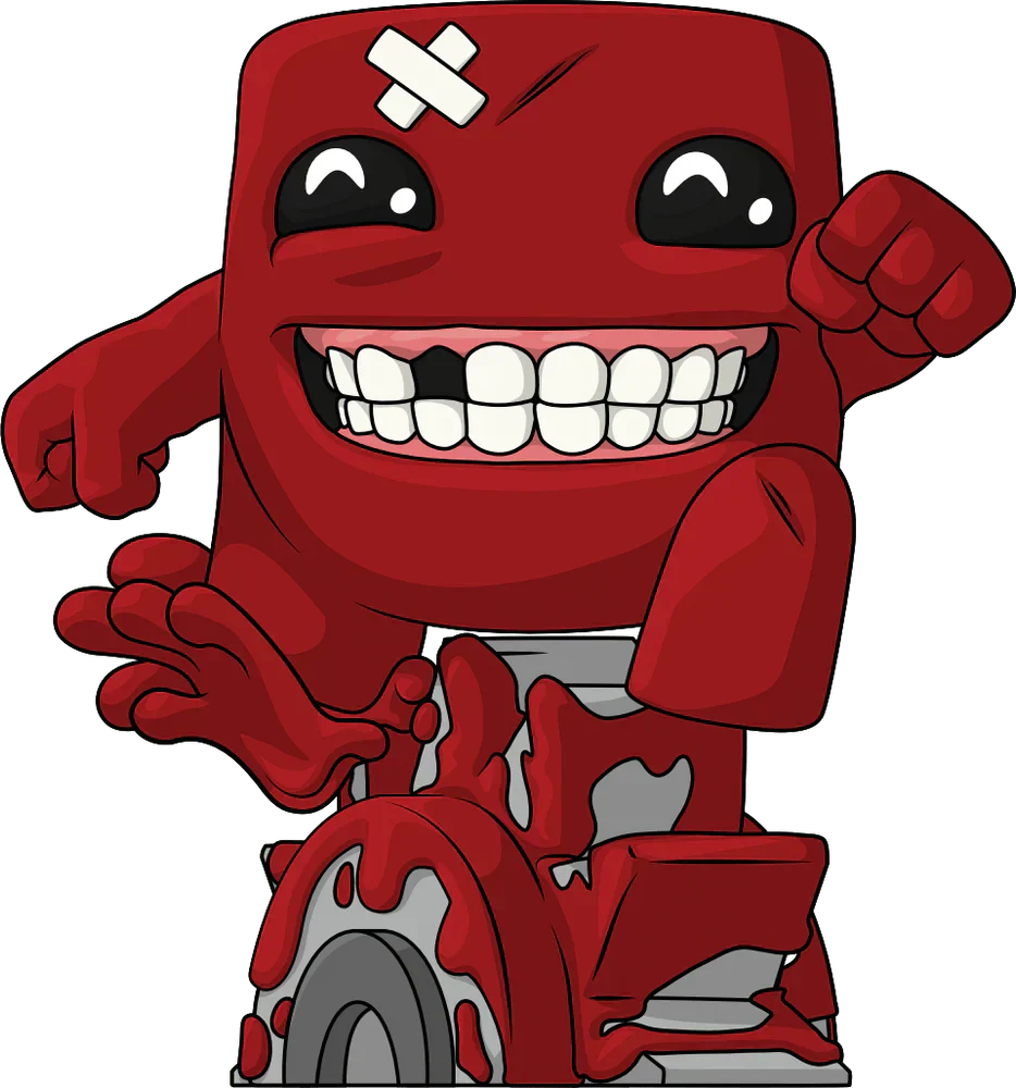 super meat boy vinyl figurine super meat boy youtooz