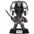 pop the mandalorian with darksaber metallic glow 491