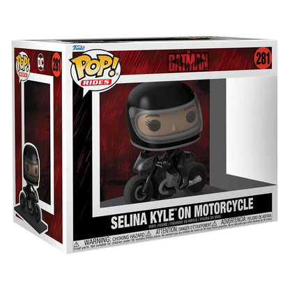 batman funko pop rides deluxe selina on motorcycle