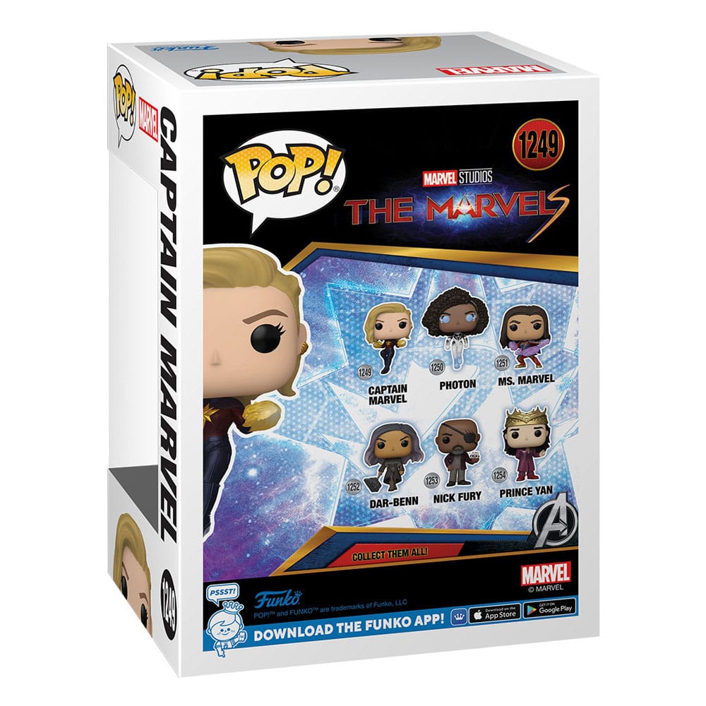pop captain marvel with fire hands 1249