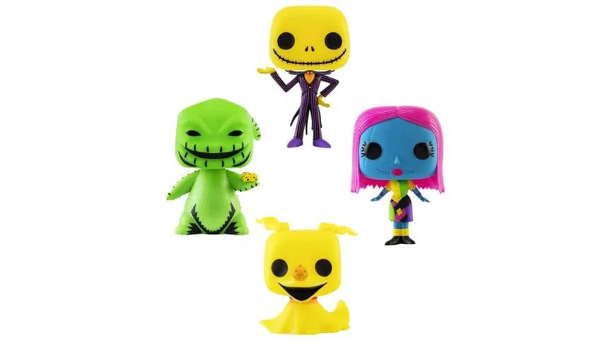 Funko Pop! NBX 4-Pack (Black Light) (SE) – L'Étrange Noël de monsieur Jack