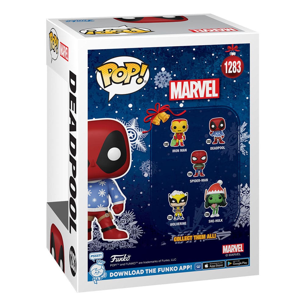 pop holiday deadpool in ugly sweater 1283