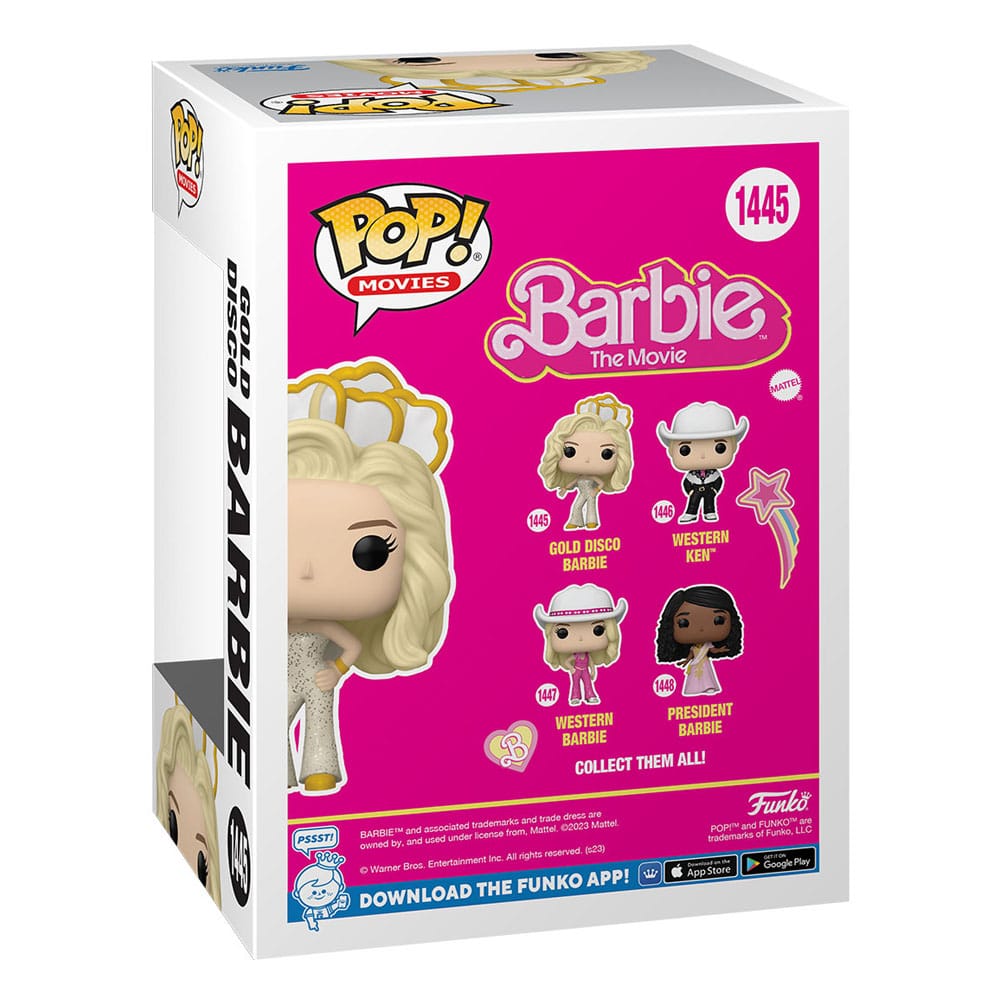 pop gold disco barbie 1445