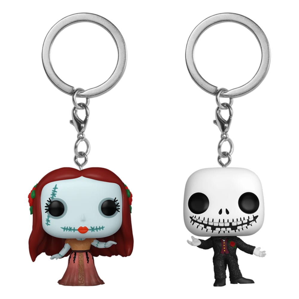 Funko Pop! Keychain Sally et Jack Skellington 2-Pack – L'Étrange Noël de monsieur Jack