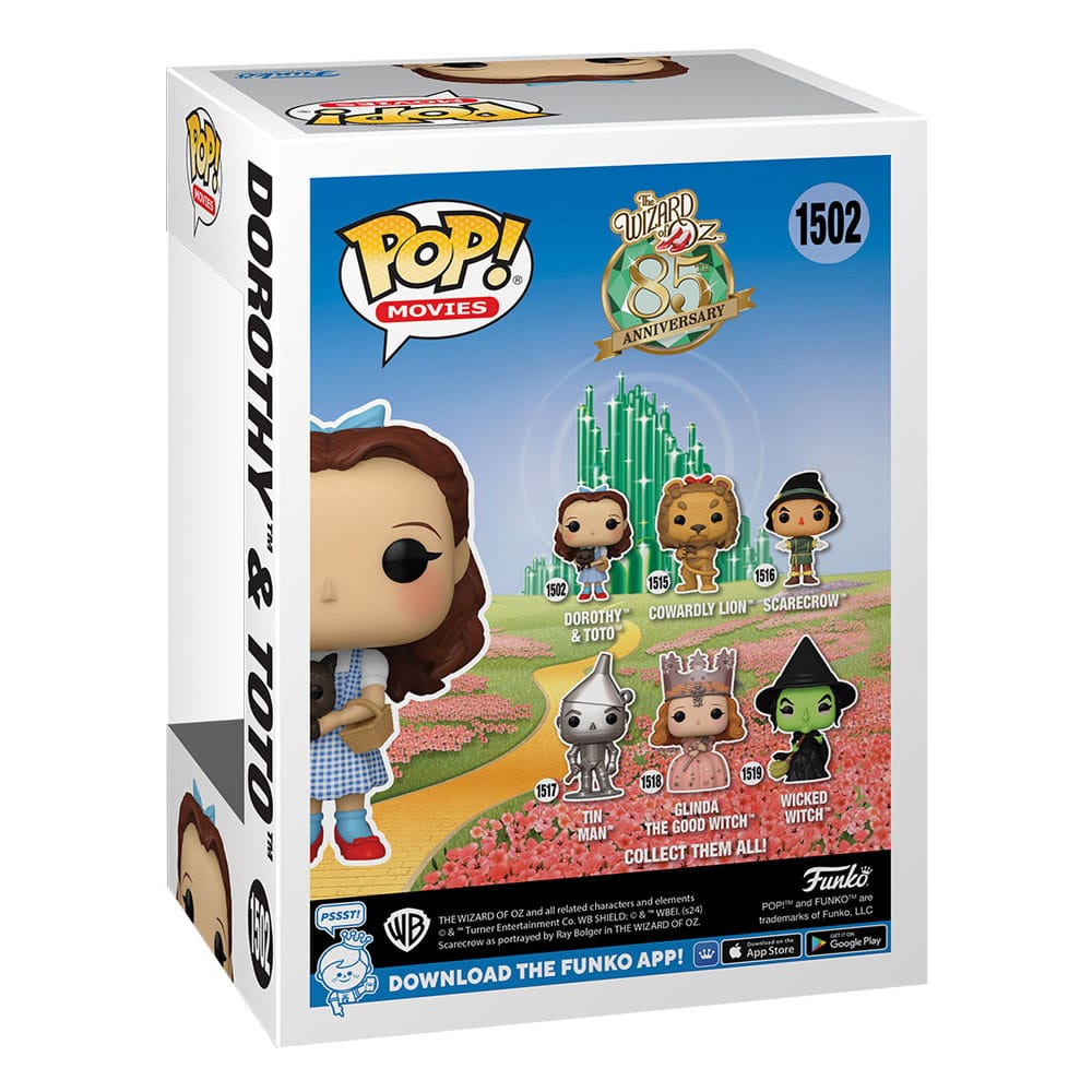 Funko Pop! Dorothy avec Toto (85ème Anniversaire) – Le Magicien d'Oz