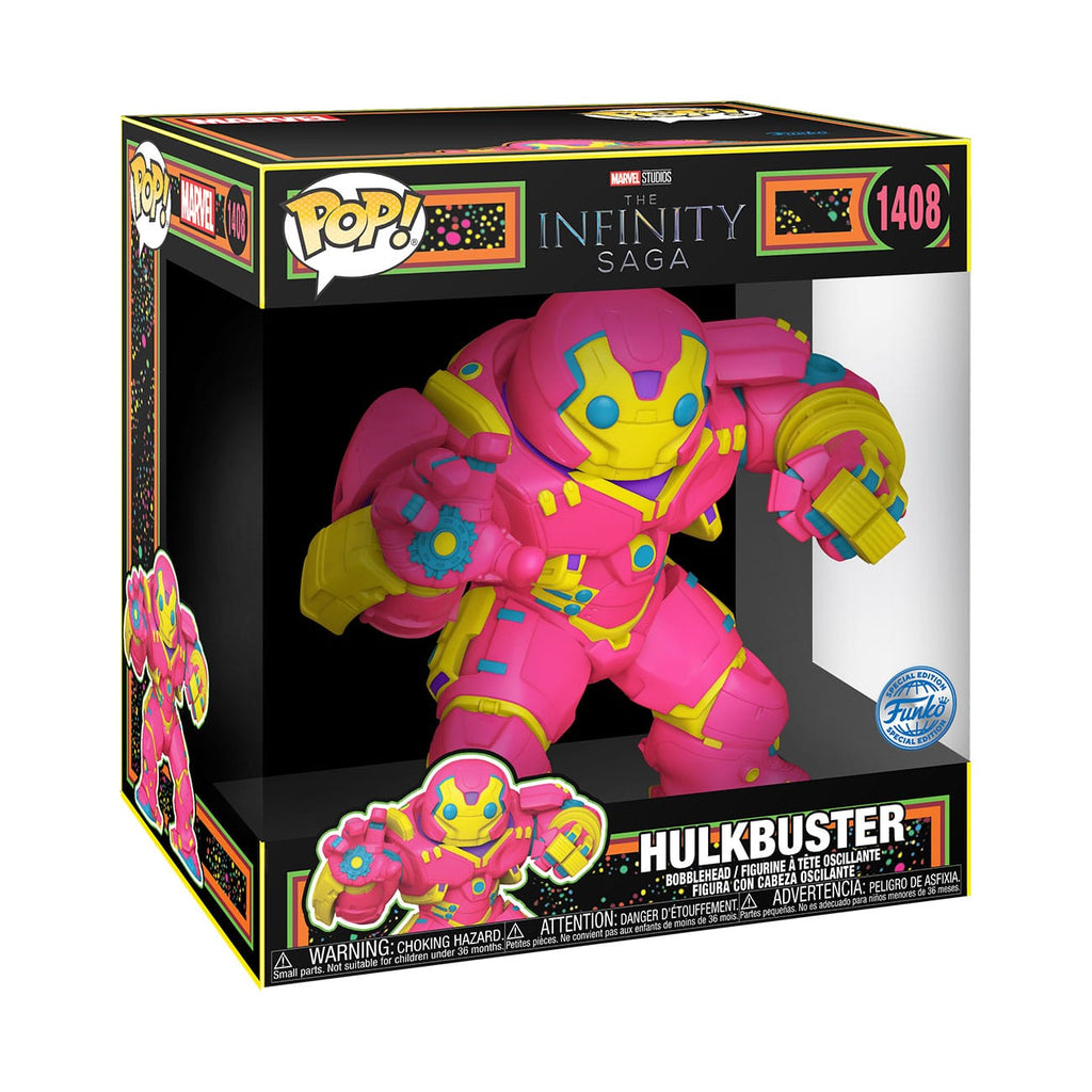 Funko Pop! Jumbo HulkBuster (Black Light) – Iron Man