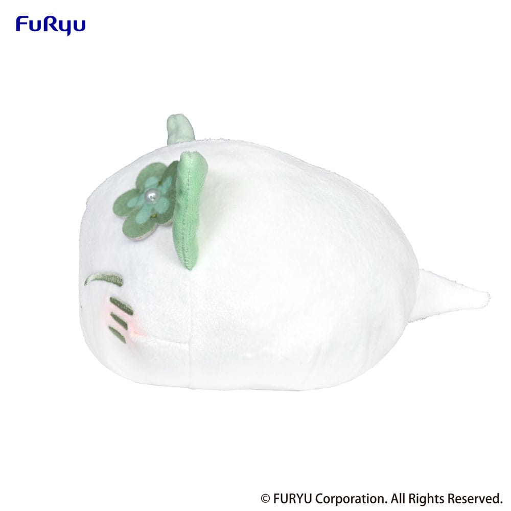 nemuneko-cat-peluche-green-18-cm
