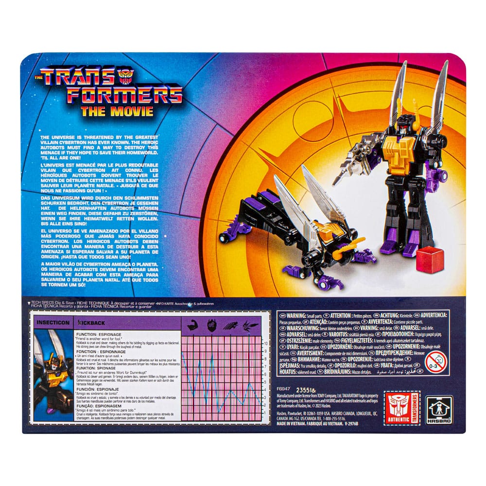 Transformers Retro G1 Insecticon Espionage Kickback